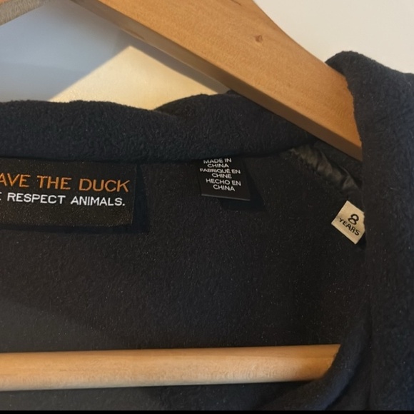 Save The Duck Kids' Neville Water Resistant Fleece Hoodie NWT - Picture 5 of 6